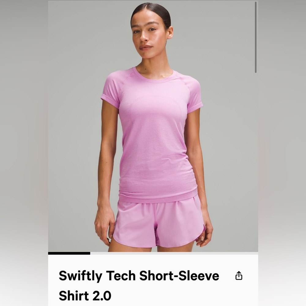 red lululemon Swiftly Tech Short-Sleeve
Shirt 2.0